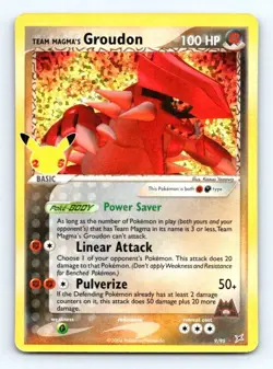 TEAM MAGMA'S GROUDON 9/95 - POKEMON CELEBRATIONS CLASSIC - NM / UNPLAYED - Image 1