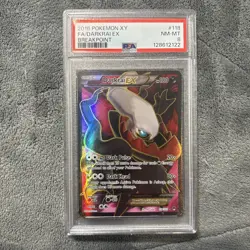 2016 POKEMON XY BREAKPOINT #118 FULL ART/DARKRAI EX PSA 8 - Image 1