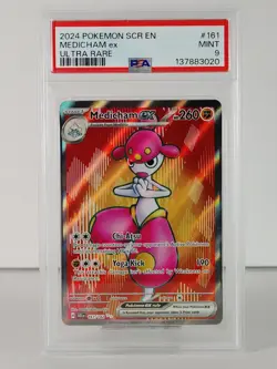 Medicham ex - Ultra Rare - Stellar Crown - POKEMON - 161/142 - PSA 9 - Image 1