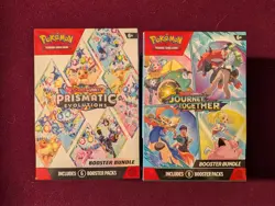 Pokemon TCG Prismatic Evolutions & Journey Together Booster Bundle - Lot of 2 - Image 1