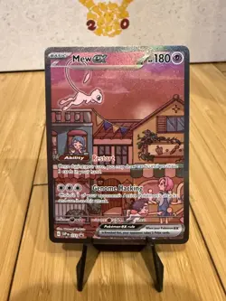 Mew ex SVP 053 Pokemon TCG Scarlet Violet 151 Black Star Promo Full Art | NM - Image 1
