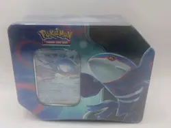 POKEMON AZURE LEGENDS FACTORY SEALED TIN - KYOGRE EX (5 Packs)(Tin Dented) - Image 1