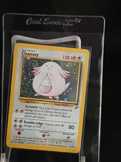 Chansey - Pokemon Base Set 2 3/130 - Holo - Ungraded (Excellent) - Image 2
