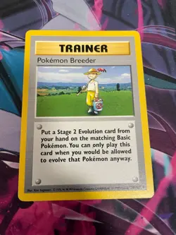 POKEMON - POKEMON BREEDER - BASE SET - MP - RARE - 76/102 - SHADOWLESS - Image 1