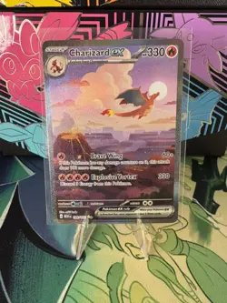 Pokemon Charizard ex Special Illustration Rare Holo 199/165 Scarlet & Violet 151 - Image 1
