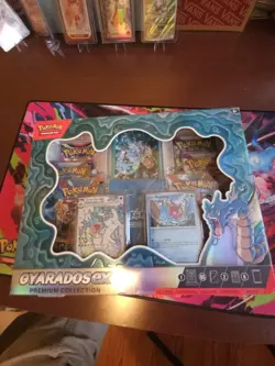 Pokemon TCG Gyarados EX Premium Collection - GameStop Exclusive - New Sealed - Image 1