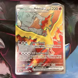 Pokemon - 208/182 - Team Rocket's Moltres ex - Destined Rivals - Image 1