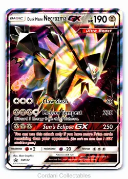 Dusk Mane Necrozma GX SM102 - SM Black Star Promo - Pokemon Card - Near Mint - Image 1