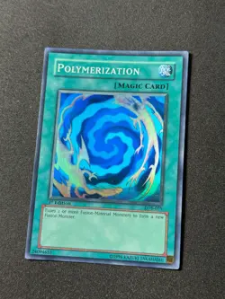 Yugioh Polymerization LOB-059 1st Edition Super Rare Asian English Played - Image 2