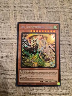 Yu-Gi-Oh! Shiina, Twin Tempests of Celestial Thunder SECRET RARE BPRO-EN027 - Image 1
