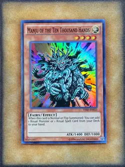 Yugioh Manju of the Ten Thousand Hands THSF-EN033 Super Rare NM - Image 1