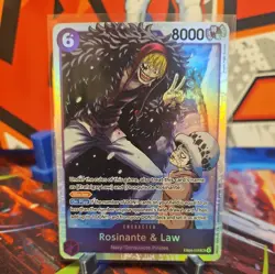 Rosinante & Law EB04-038 Super Rare Foil The Azure Sea's Seven OP14-EB04 - Image 1