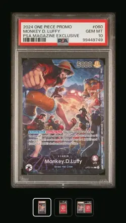 2024 One Piece Promo PSA Magazine Exclusive #060 Monkey D. Luffy PSA 10 - Image 1