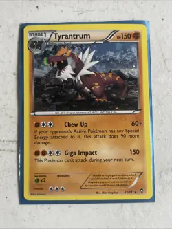 Tyrantrum 62/111 Furious Fists Cosmos Holo Rare Pokemon Card - - Image 1