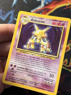 Alakazam 1/102 Holo Rare Base Set - Pokemon Card WOTC B LP - Image 5