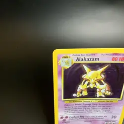 Alakazam Base Set 1/102 Holo Rare Vintage Pokemon Card LP 1999 WOTC - Image 2