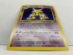 Alakazam 1/102 Holo Rare Base Set - Pokemon Card WOTC LP - Image 2