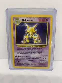 Alakazam 1/102 Holo Rare Base Set - Pokemon Card WOTC LP - Image 5