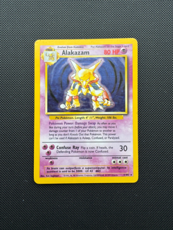 Alakazam Holo Pokemon Card WOTC 1/102 Base Set Pokemon TCG - LP - Image 1