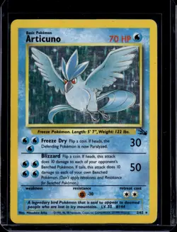 Articuno - 2/62 - Pokemon Fossil Unlimited Holo Rare Card (LP) / Pokemon TCG - Image 1