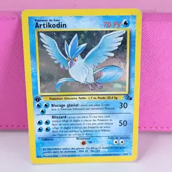 Pokemon TCG French Articuno 2/62 Fossil 1st Edition Holo Rare DMG - Image 1