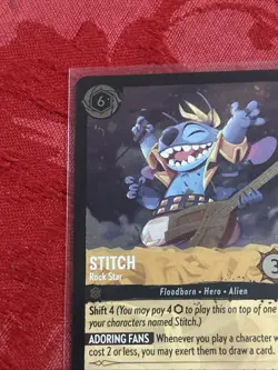FOIL Disney Lorcana The First Chapter - Stitch - Rock Star - 23/204 FOIL - Image 3