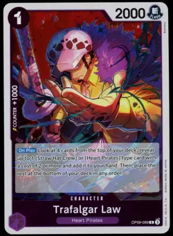 Trafalgar Law OP09-069 Emperors in the New World One Piece CCG NM R Foil English - Image 1