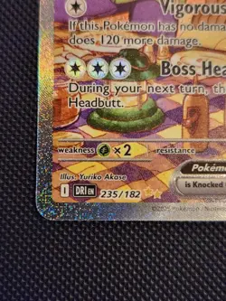 Arvens Mabosstiff EX 235/182 Destined Rivals Full Art Pokemon TCG - Image 3