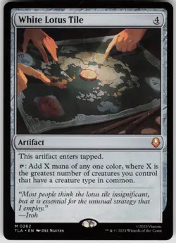 MTG White Lotus Tile Normal NM Avatar: The Last Airbender Magic 262 - Image 1