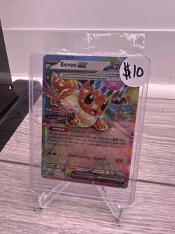 Eevee ex 075/131 Stamped Promo Prismatic Evolutions Surprise Box Pokemon SEALED - Image 1