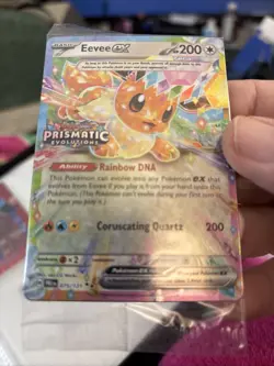 2025 Pokemon Prismatic Evolutions Eevee EX 075/131 Stamped Promo Sealed C43 - Image 1