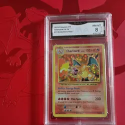 PSA 8 NM- MINT Charizard XY Evolutions 11/108 HOLO RARE Pokemon Card - Image 1