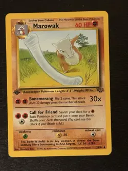 Marowak 39/64 Pokemon TCG Jungle 1st Edition Common Card Lightly Played - Image 1
