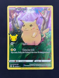 Pikachu 005/025 - Celebrations - Near Mint NM Full Art Pokemon Card - Image 1