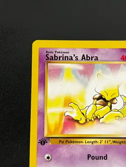 Sabrina's Abra 93/132 - Gym Challenge 1st Edition Vintage Pokemon TCG Card LP - Image 5