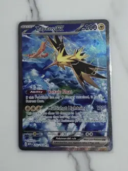 Zapdos ex 202/165 Scarlet & Violet 151 NM Special Illustration Rare SIR Pokemon - Image 1