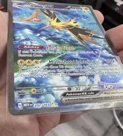 Zapdos ex 202/165 Scarlet & Violet 151 NM Special Illustration Rare SIR Pokemon - Image 3