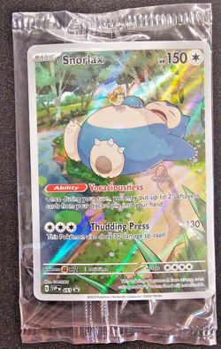 Snorlax 051 Sv: Scarlet & Violet Promo Cards Holo - Sealed in Wrapper ! - Image 1