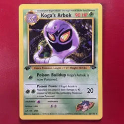 Koga's Arbok 25/132 Gym Challenge Regular First Edition Pokemon Card - Image 1