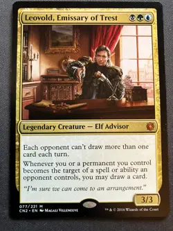 MTG Leovold, Emissary of Trest {Conspiracy: Take the Crown} - NM - Image 1