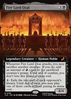 Fire Lord Ozai - Extended Art TLE NM MTG - Image 1