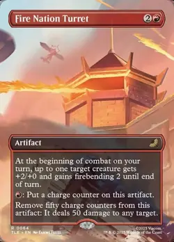 Fire Nation Turret - Extended Art TLE NM MTG - Image 1