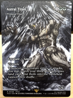 MTG Final Fantasy 0048 Astral Titan Primeval Titan Creature Giant RARE - Image 1