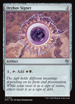 MTG Orzhov Signet ** Aetherdrift Commander ** English (NM) - Image 1