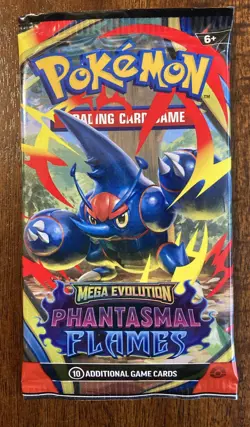 Pokemon Cards - Mega Evolution Phantasmal Flames - BOOSTER PACKS X4 Lot - Sealed - Image 2