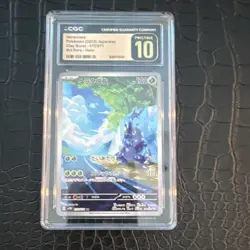Pokemon Heracross CGC Pristine 10 Sv2d Clay Burst 072/071 2023 Art Rare Holo - Image 1