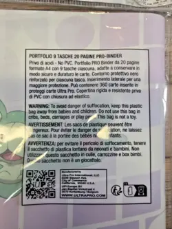Pokemon 9 Pocket Trick Room 2024 Ultra Pro Binder 360 Pockets - Image 5