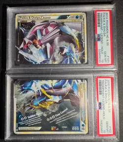 PSA 10 PALKIA AND DIALGA LEGEND 101 102 2010 POKEMON TRIUMPHANT HOLO - Image 1