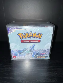 Pokemon TCG Sword & Shield - Chilling Reign Booster Box - With Protective Case 820650818462 - Image 1