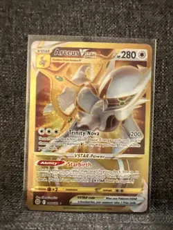 Pokemon TCG Arceus VSTAR Holo Ultra Rare 184/172 Brilliant Stars Pack Fresh - Image 1